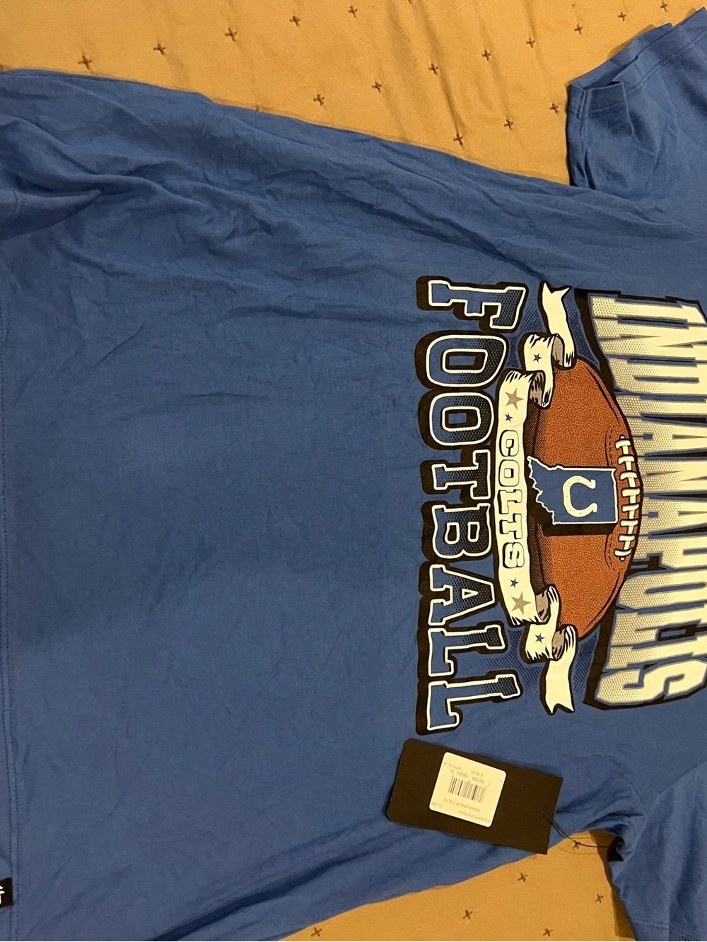 Indianapolis Colts Blue Football Graphic Tee